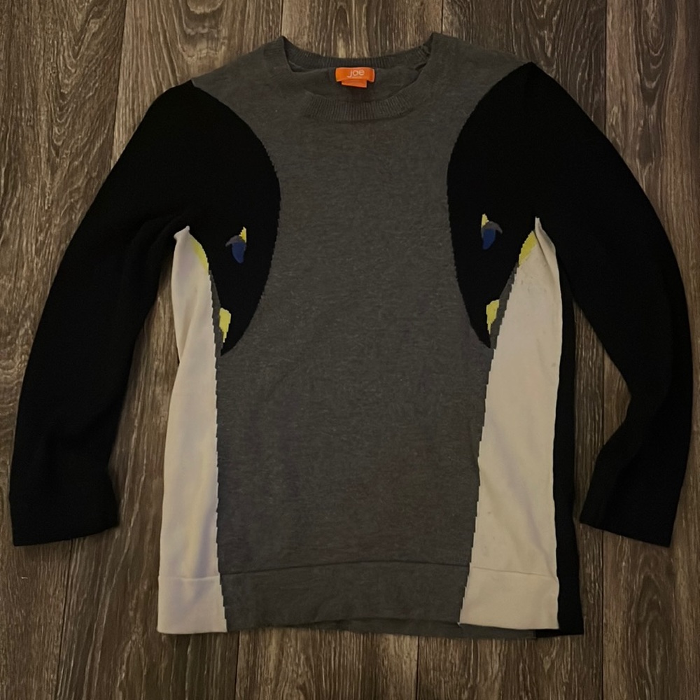 Joe Fresh Color Block 3/4 Sleeve Sweater